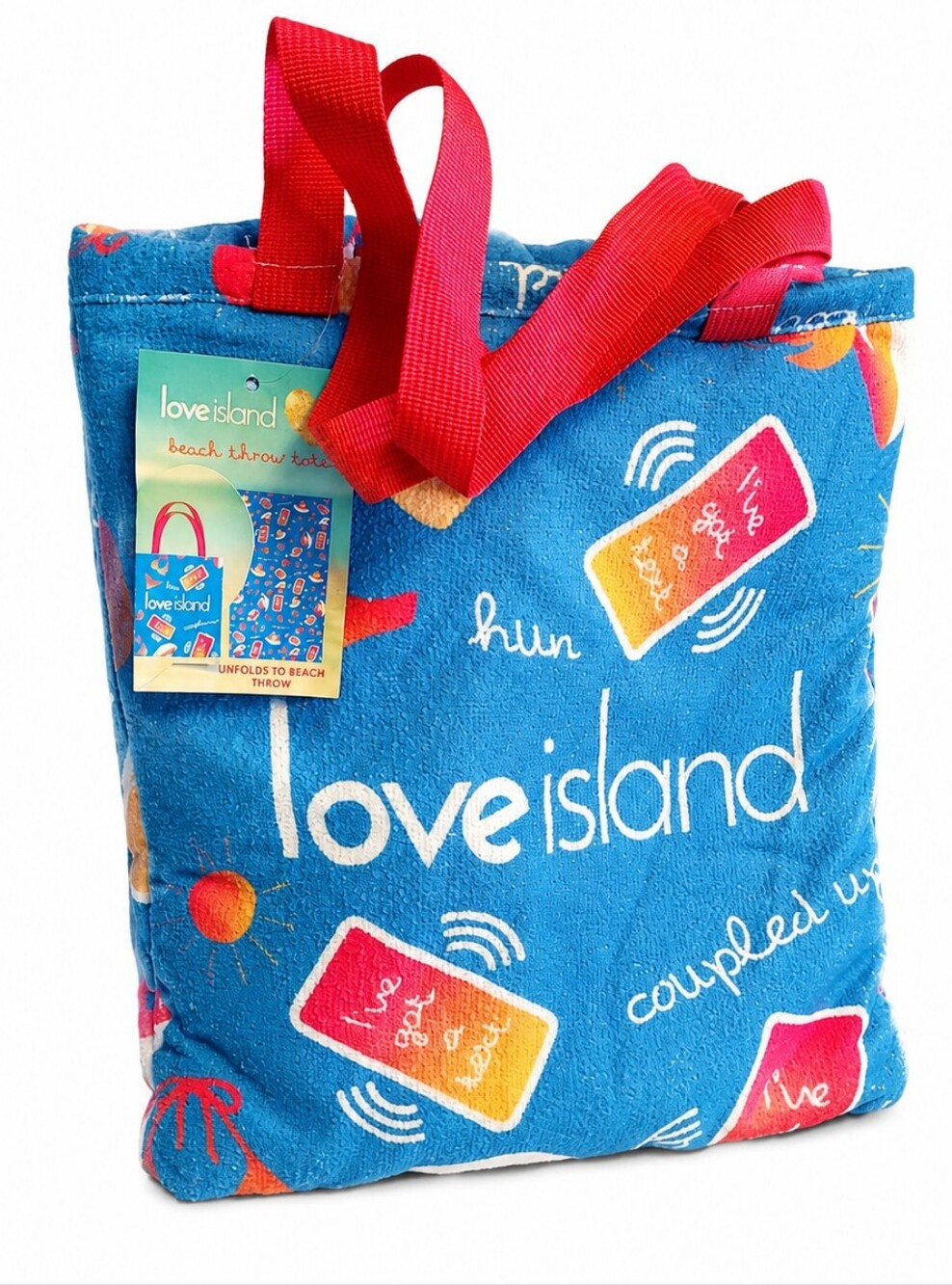 LOVE ISLAND Beach Throw Tote Bag NWT